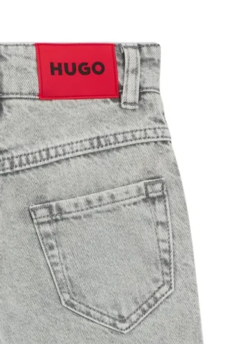 Locker sitzende Kinderjeans aus grauem Denim