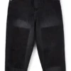 Locker sitzende Kinderjeans aus schwarzem Denim