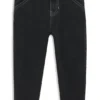 Locker sitzende Kinderjeans aus schwarzem Denim