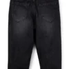 Locker sitzende Kinderjeans aus schwarzem Denim