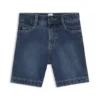 Locker sitzende Shorts für Kinder aus blauem Baumwoll-Denim