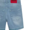 Locker sitzende Shorts für Kinder aus blauem Denim