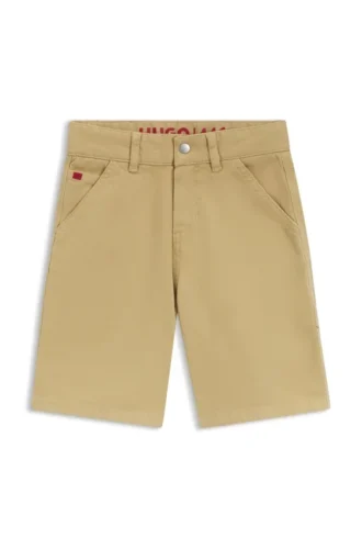 Locker sitzende Shorts für Kinder aus Stretch-Baumwolle
