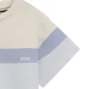 Locker sitzendes Kinder-T-Shirt mit Colour-Block-Streifen