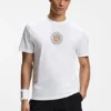Lockeres T-Shirt aus Baumwolle mit Tennis-Motiv
