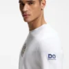 Lockeres T-Shirt aus Baumwolle mit Tennis-Motiv