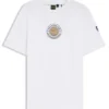Lockeres T-Shirt aus Baumwolle mit Tennis-Motiv