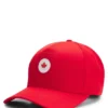 Logo-Cap aus glänzendem Twill mit Abzeichen in Nationalfarben Logo-Cap aus glänzendem Twill mit Abzeichen in Nationalfarben