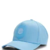 Logo-Cap aus glänzendem Twill mit Abzeichen in Nationalfarben
