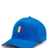 Logo-Cap aus glänzendem Twill mit Abzeichen in Nationalfarben Logo-Cap aus glänzendem Twill mit Abzeichen in Nationalfarben