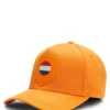 Logo-Cap aus glänzendem Twill mit Abzeichen in Nationalfarben Logo-Cap aus glänzendem Twill mit Abzeichen in Nationalfarben