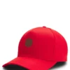 Logo-Cap aus glänzendem Twill mit Abzeichen in Nationalfarben Logo-Cap aus glänzendem Twill mit Abzeichen in Nationalfarben