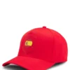 Logo-Cap aus glänzendem Twill mit Abzeichen in Nationalfarben Logo-Cap aus glänzendem Twill mit Abzeichen in Nationalfarben