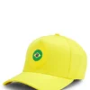Logo-Cap aus glänzendem Twill mit Abzeichen in Nationalfarben