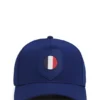 Logo-Cap aus glänzendem Twill mit Abzeichen in Nationalfarben