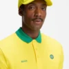 Logo-Cap aus glänzendem Twill mit Abzeichen in Nationalfarben