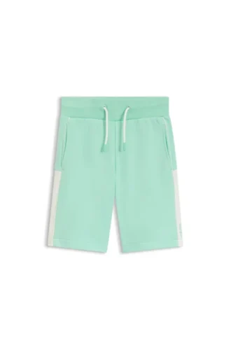 Logo-Shorts für Kinder aus Fleece aus Baumwollmischung