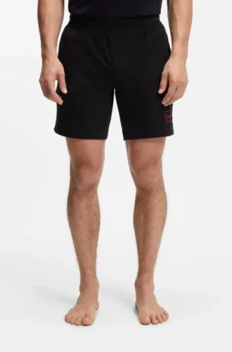Loungewear-Shorts mit Logo-Print aus Stretch-Baumwolle