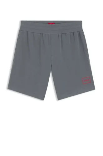 Loungewear-Shorts mit Logo-Print aus Stretch-Baumwolle