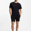 Loungewear-Shorts mit Logo-Print aus Stretch-Baumwolle