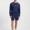 Loungewear-Shorts mit Logo-Print aus Stretch-Baumwolle