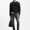 Maine graue Jeans in Regular-Fit aus italienischem Denim