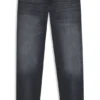 Maine graue Jeans in Regular-Fit aus italienischem Denim
