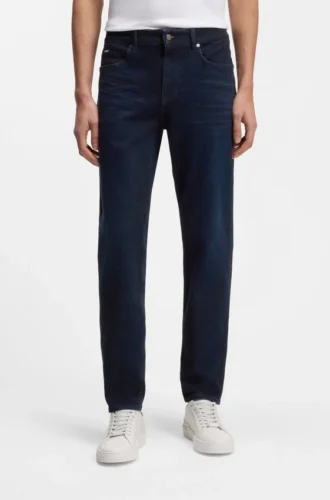 Maine-Jeans in Regular-Fit aus dunkelblauem Denim