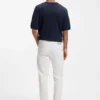 Maine-Jeans in Regular-Fit aus weißem Soft-Motion-Denim
