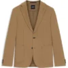 Maschinenwaschbare Slim-Fit-Jacke aus Stretchstoff