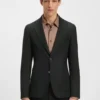 Maschinenwaschbare Slim-Fit-Jacke aus Stretchstoff