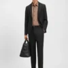 Maschinenwaschbare Slim-Fit-Jacke aus Stretchstoff