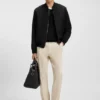Maschinenwaschbare Slim-Fit-Jacke aus Stretchstoff