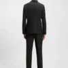 Maschinenwaschbare Slim-Fit-Jacke aus Stretchstoff