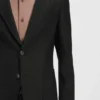 Maschinenwaschbare Slim-Fit-Jacke aus Stretchstoff