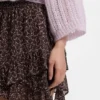 Mehrlagiger Skort mit modernem Print