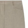 Melierte Hose in lockerer Passform aus Schurwolle