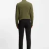 Melierte Hose in Modern-Fit aus einer Baumwollmischung
