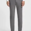 Melierte Slim-Fit-Hose aus Stretch-Dobby Melierte Slim-Fit-Hose aus Stretch-Dobby