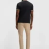 Melierte Slim-Fit-Hose aus Stretch-Dobby