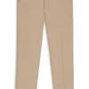Melierte Slim-Fit-Hose aus Stretch-Dobby