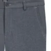 Melierte Slim-Fit-Hose aus Stretch-Dobby