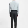Melierte Slim-Fit-Hose aus Wollmischung