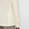 Melierte Slim-Fit-Jacke aus Baumwolle und Kaschmir