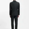 Melierte Slim-Fit-Jacke aus Wollmischung