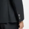Melierte Slim-Fit-Jacke aus Wollmischung