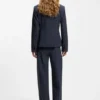 Melierter Slim-Fit-Blazer aus Schurwolle