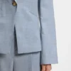 Melierter Slim-Fit-Blazer aus Schurwolle