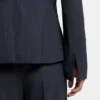 Melierter Slim-Fit-Blazer aus Schurwolle