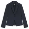Melierter Slim-Fit-Blazer aus Schurwolle